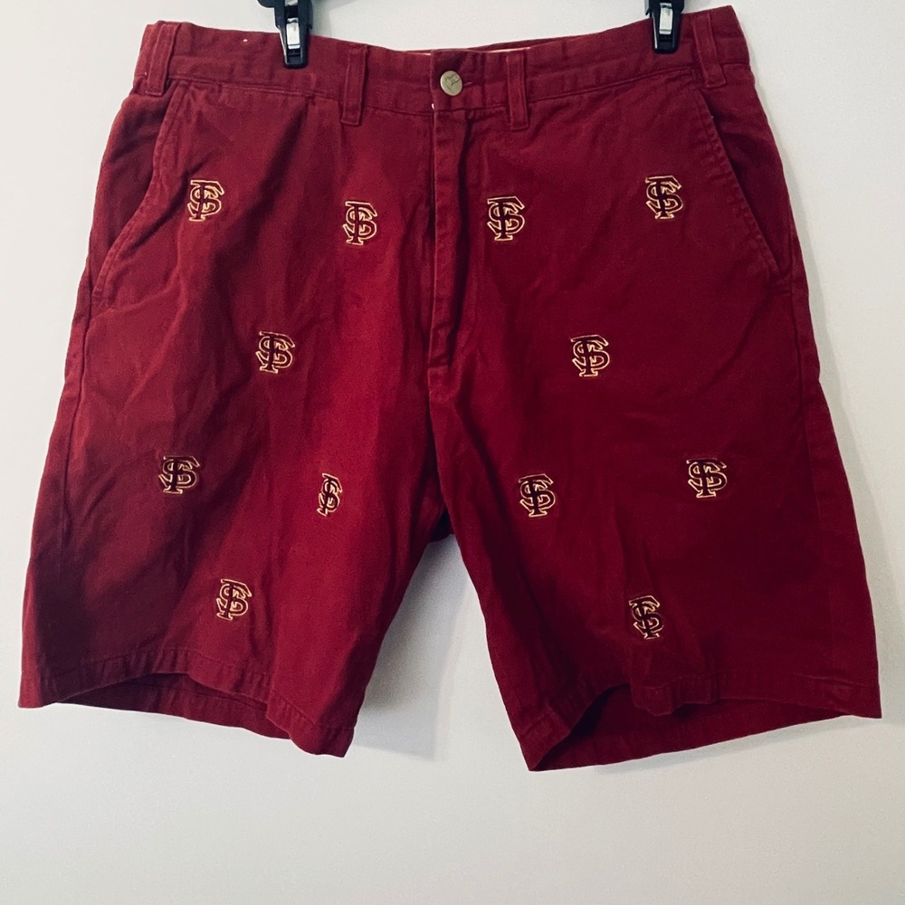 Pennington & Bailes Mens Florida State FSU Stadium Shorts Burgundy Seminoles